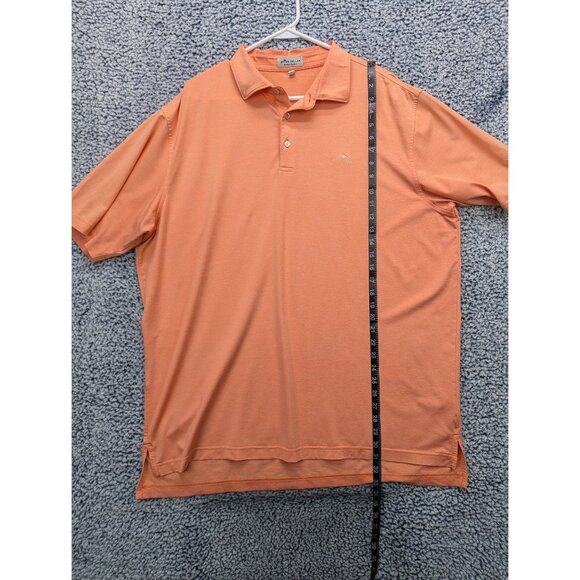 Peter Millar Summer Comfort Polo Mens XL Nanea Golf Club Lightweight Orange - Picture 10 of 12